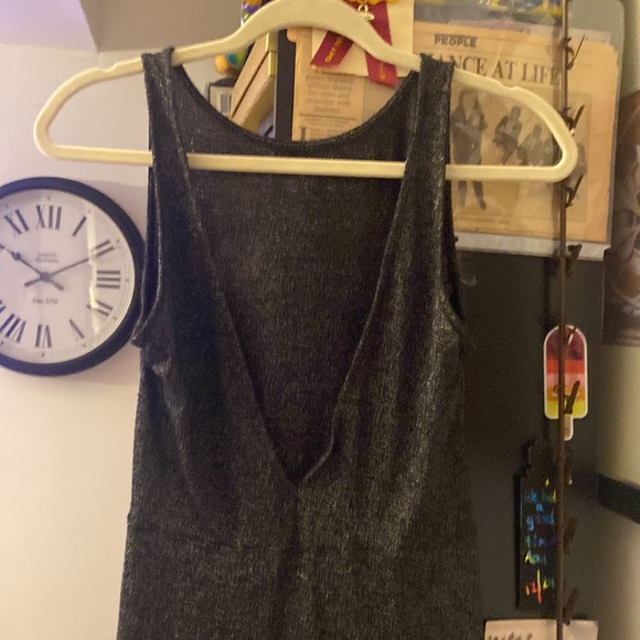 SM 6, stretchy and skin tight dress dark gray&purple  colored mini skirt! - Picture 2 of 7